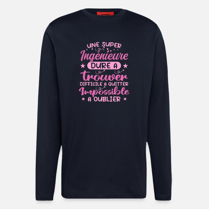 A Super Engineer - Engineer Gift - Longsleeve - made by SPREAD - DARK NAVY