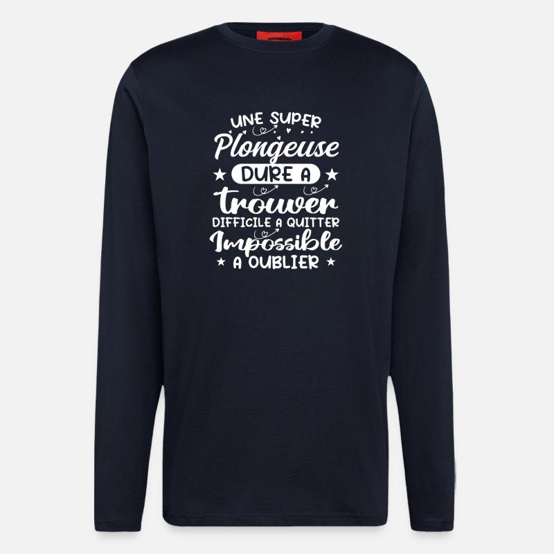 A Super Diver - Diver Gift - Longsleeve - made by SPREAD  - DARK NAVY