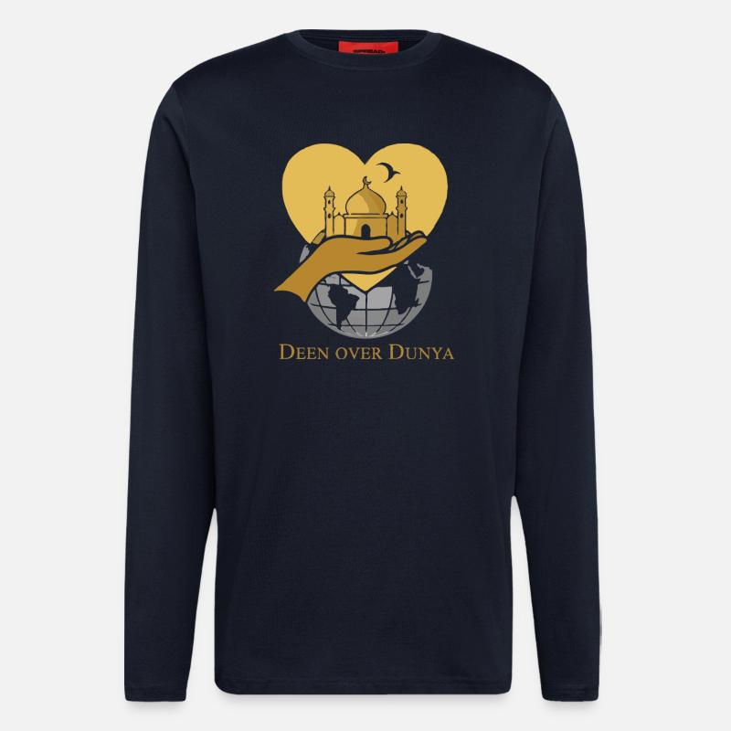 Deen über Dunya 1 - Langarmshirt - made by SPREAD  - DARK NAVY