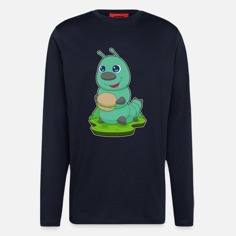Raupe Burger - Langarmshirt - made by SPREAD  - DARK NAVY