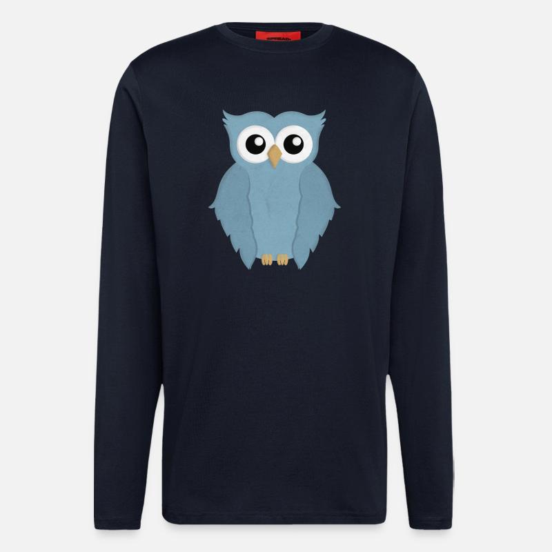 Eule - Langarmshirt - made by SPREAD  - DARK NAVY