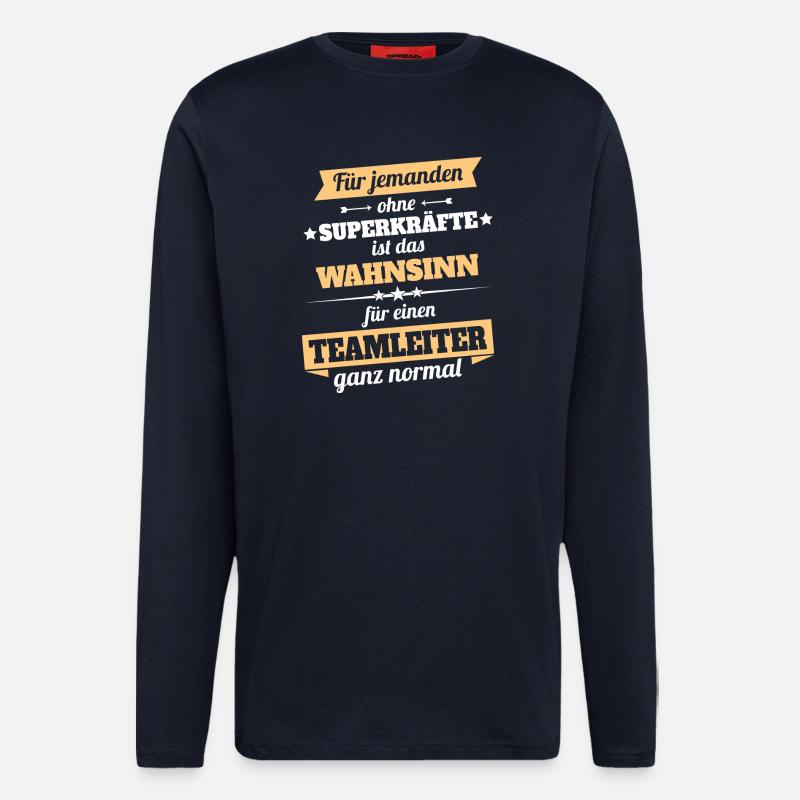 Teamleiter - Held - Langarmshirt - made by SPREAD - DARK NAVY