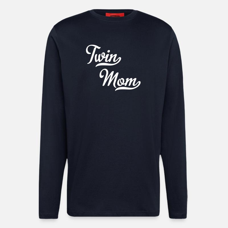 Zwillinge Mutter - Langarmshirt - made by SPREAD - DARK NAVY