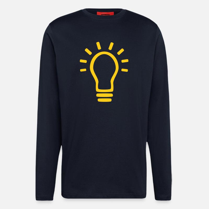 Glühbirne - Langarmshirt - made by SPREAD  - DARK NAVY