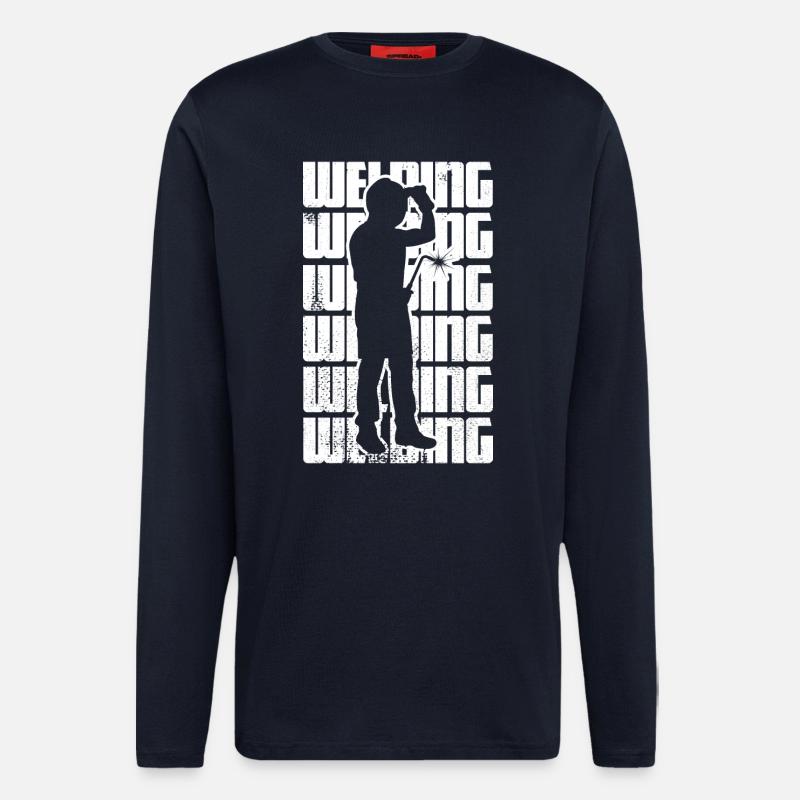 Lustiges Schweißen - Langarmshirt - made by SPREAD - DARK NAVY