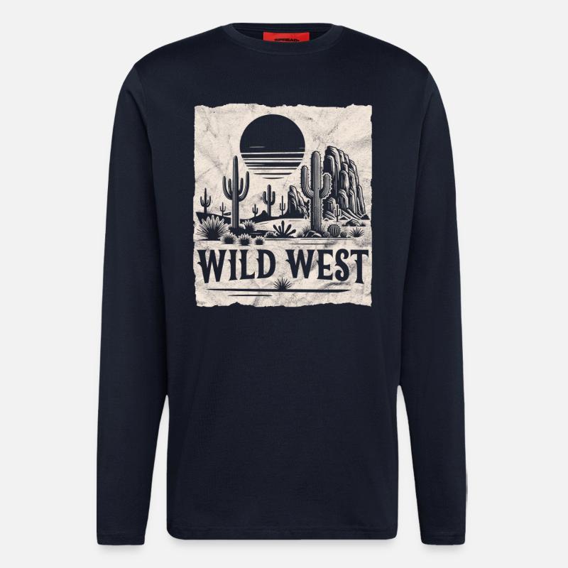 Wild West - Longsleeve - made by SPREAD  - DARK NAVY