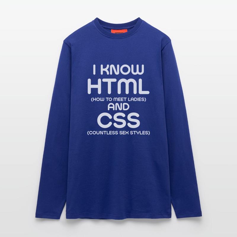 I Know HTML and CSS Longsleeve - made by SPREAD 