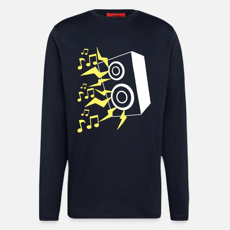 Speaker and music - Longsleeve - made by SPREAD  - DARK NAVY