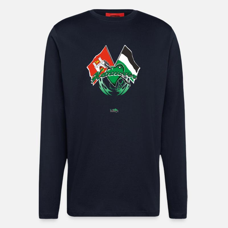 Hannover - Flagge zeigen - Langarmshirt - made by SPREAD  - DARK NAVY