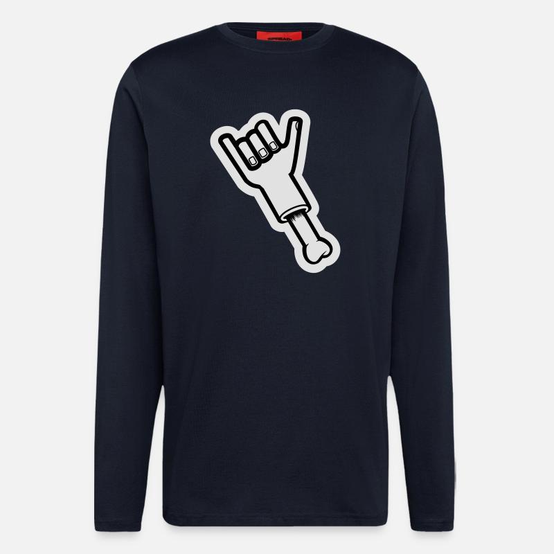 Bone - Langarmshirt - made by SPREAD  - DARK NAVY