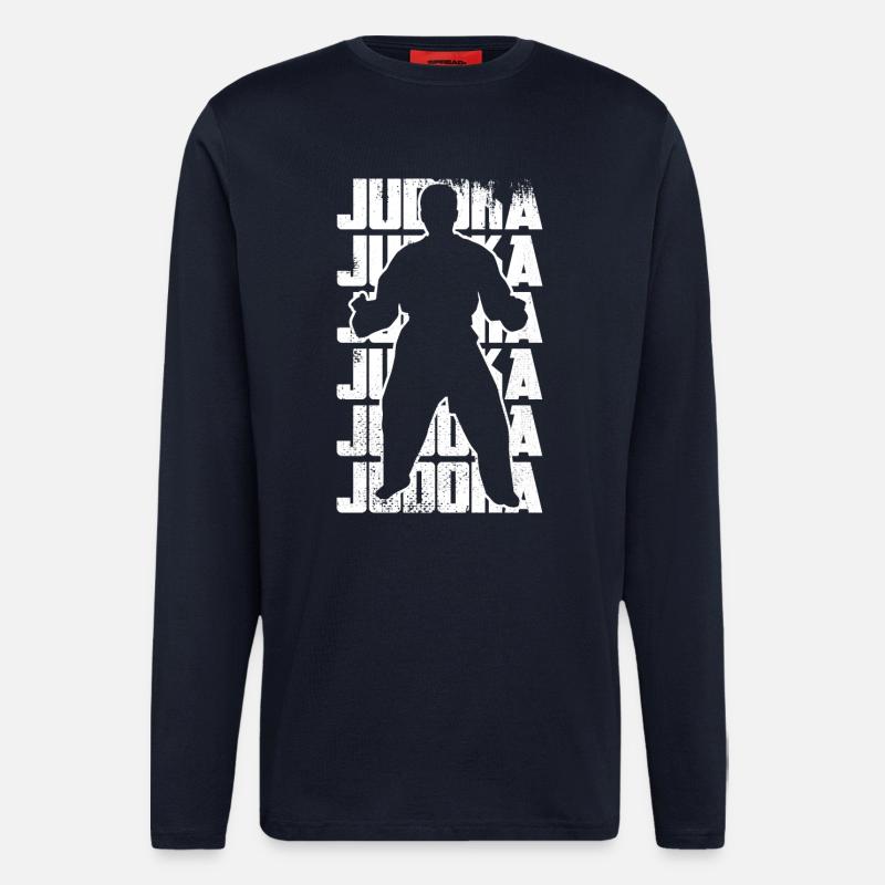 Judo Kämpfer - Langarmshirt - made by SPREAD - DARK NAVY