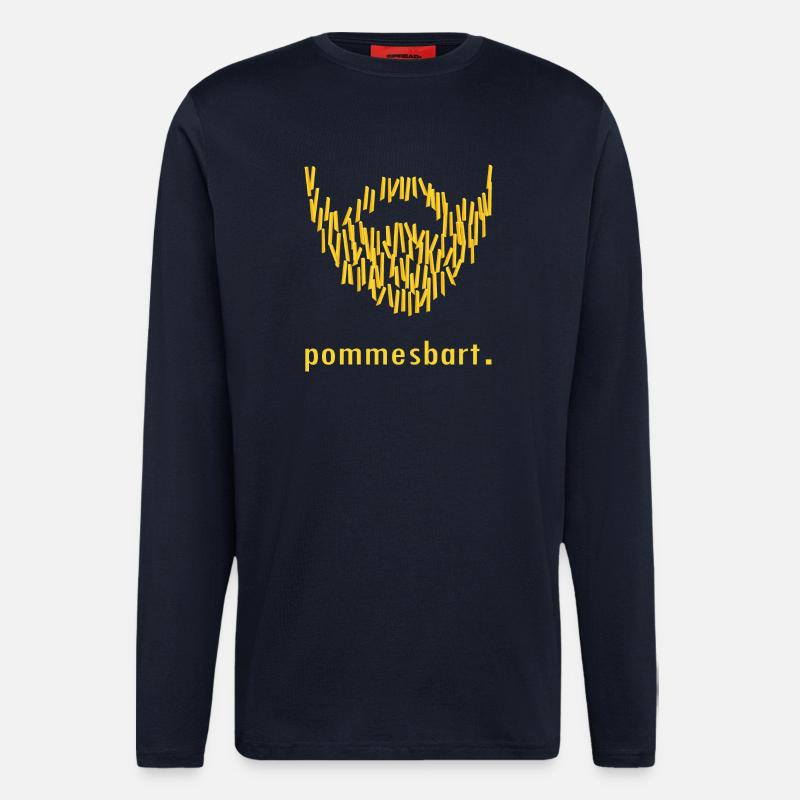 pommesbart. - Langarmshirt - made by SPREAD  - DARK NAVY