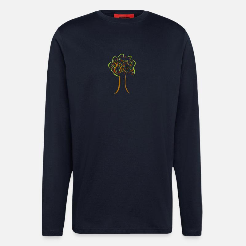 tree - Longsleeve - made by SPREAD  - DARK NAVY