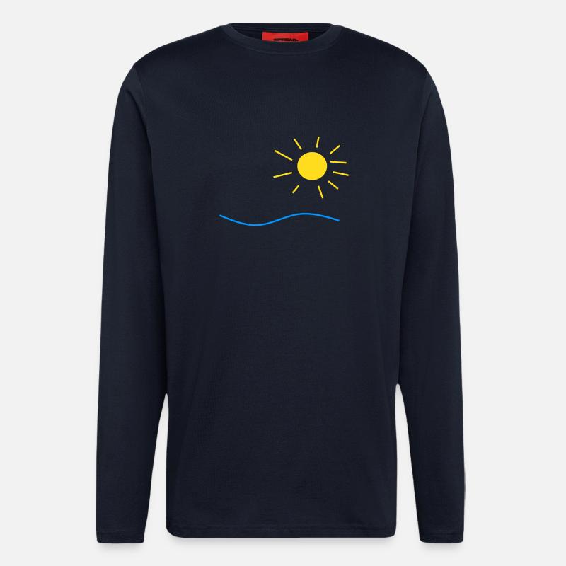Sonne und Meer - Langarmshirt - made by SPREAD  - DARK NAVY