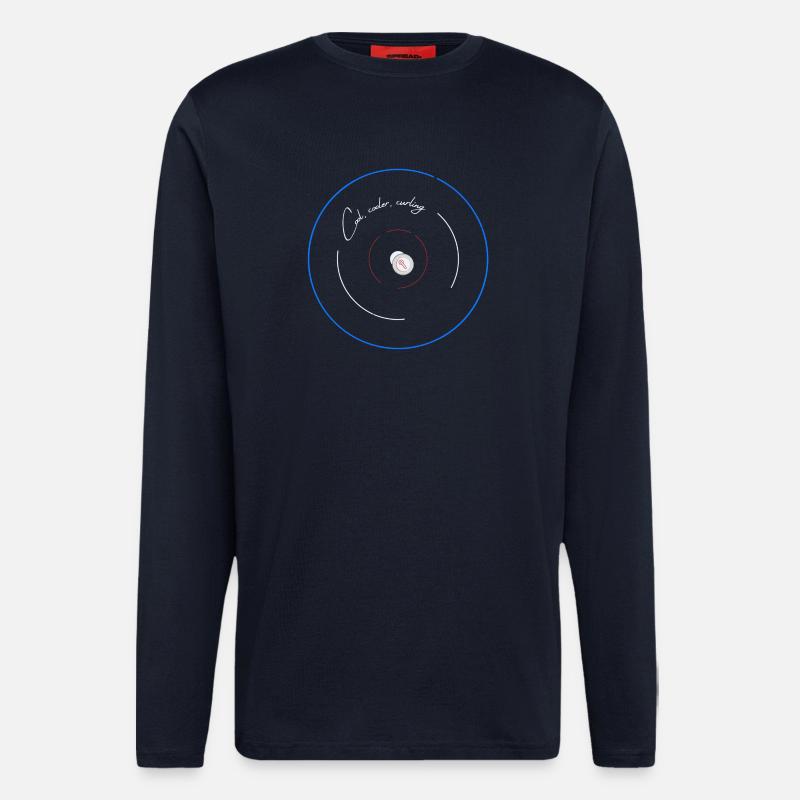 Curling ist am coolsten - Langarmshirt - made by SPREAD  - DARK NAVY