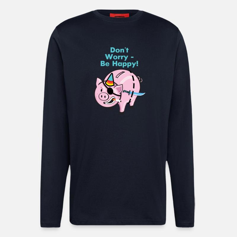 Pirate pig - Longsleeve - made by SPREAD  - DARK NAVY