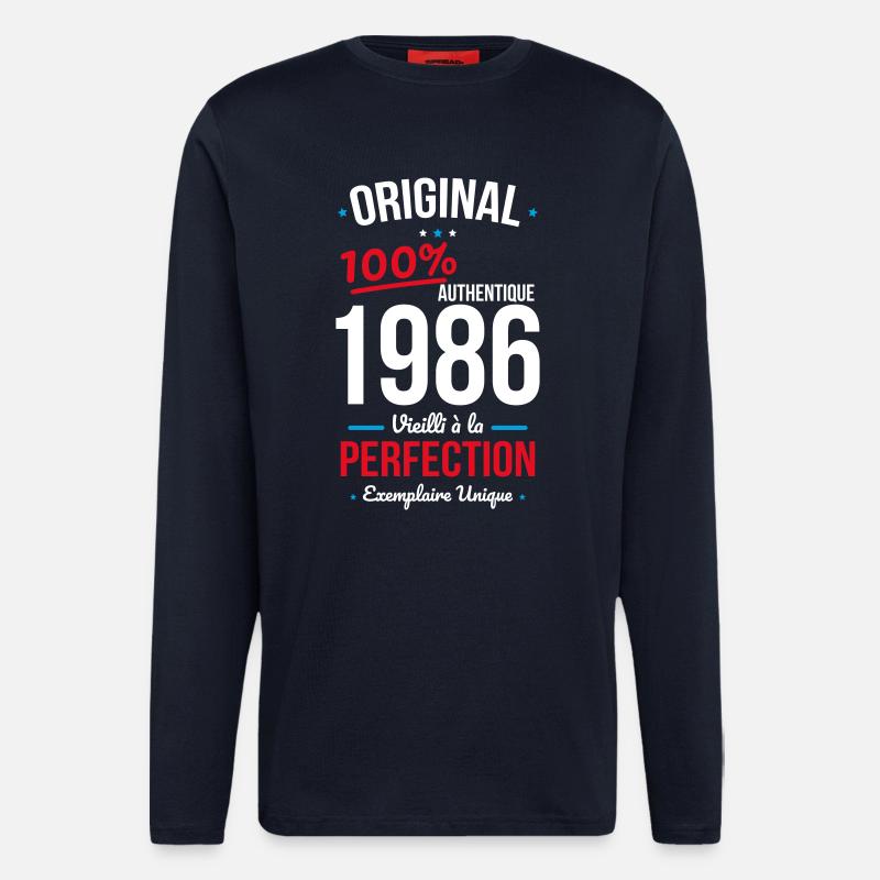 1986 – Original – Unique copy - Longsleeve - made by SPREAD - DARK NAVY