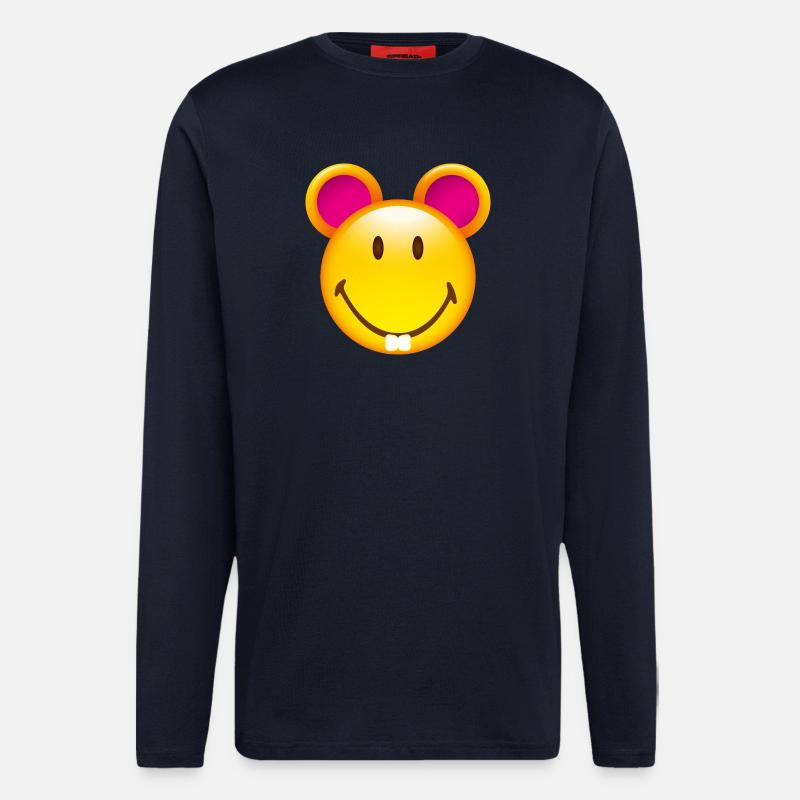 Smiley Mouse - Langarmshirt - made by SPREAD  - DARK NAVY