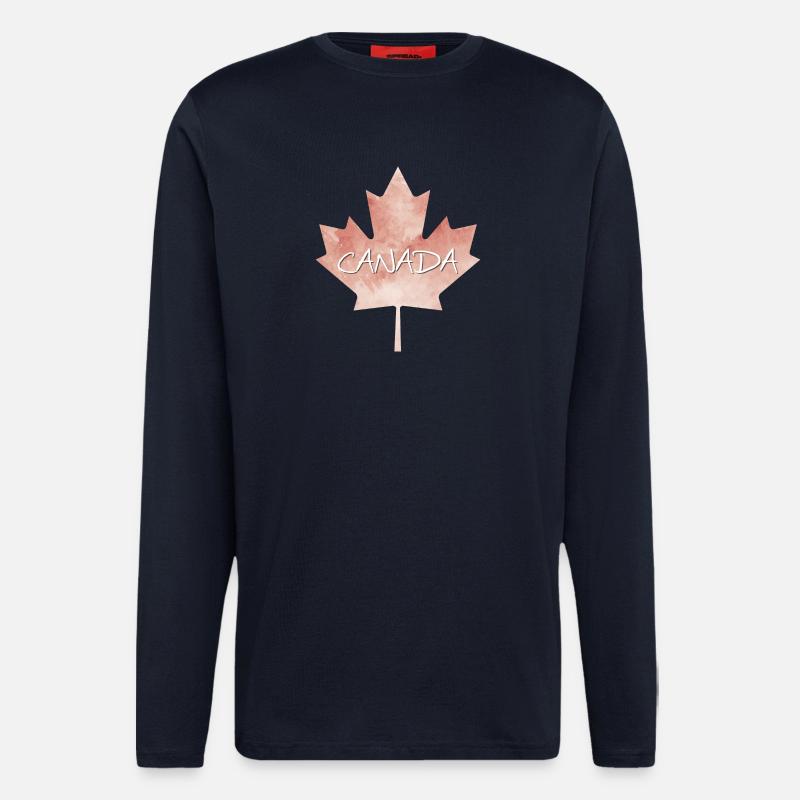 Maple Leaf Canada - Canada - Longsleeve - made by SPREAD - DARK NAVY