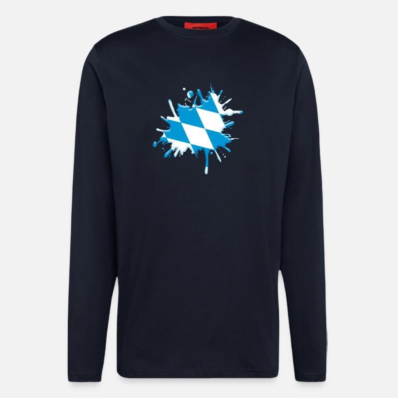 Bavarian Splash - Langarmshirt - made by SPREAD - DARK NAVY