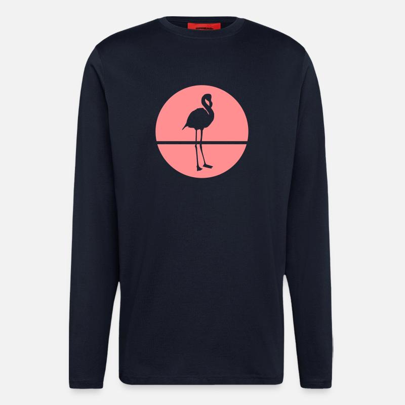 Flamingo - Langarmshirt - made by SPREAD  - DARK NAVY