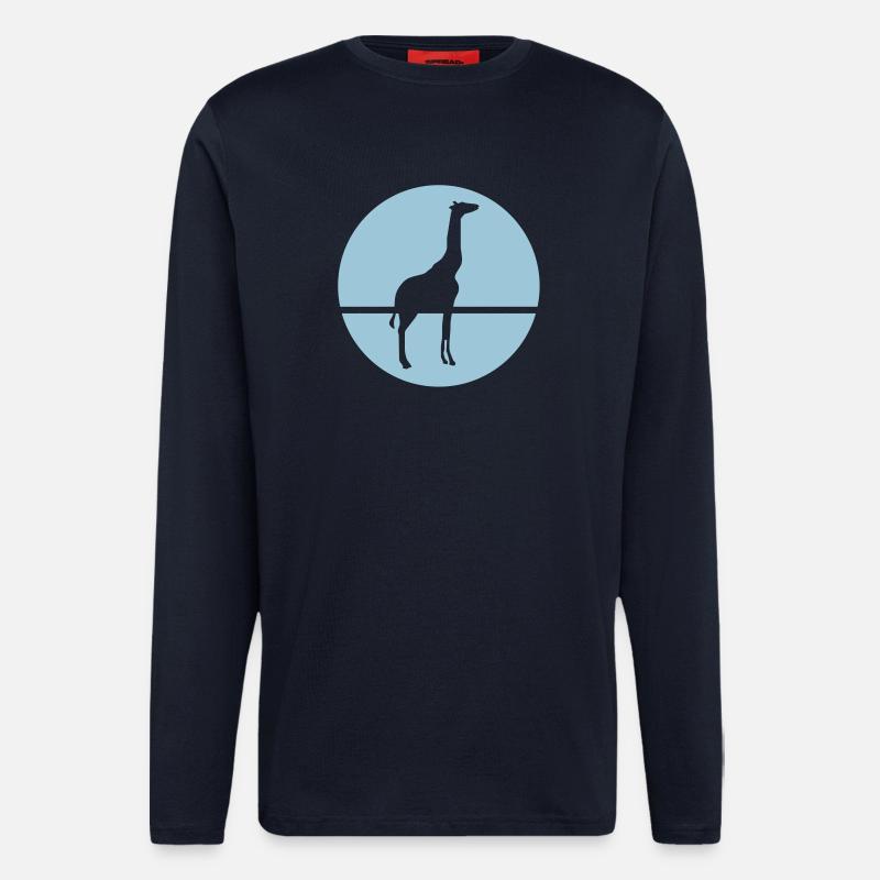 Giraffe - Langarmshirt - made by SPREAD  - DARK NAVY