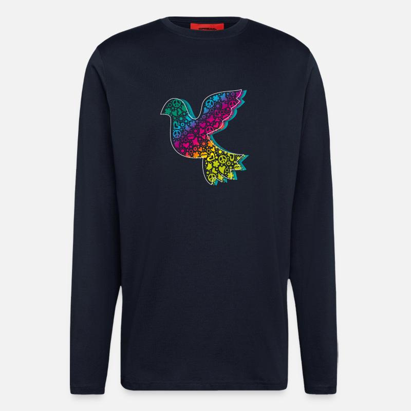 Peace Dove course DDP - Longsleeve - made by SPREAD  - DARK NAVY
