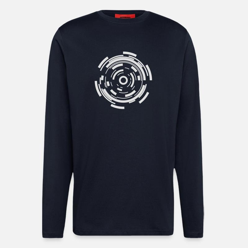 Tech Circle Sci-Fi - Longsleeve - made by SPREAD  - DARK NAVY
