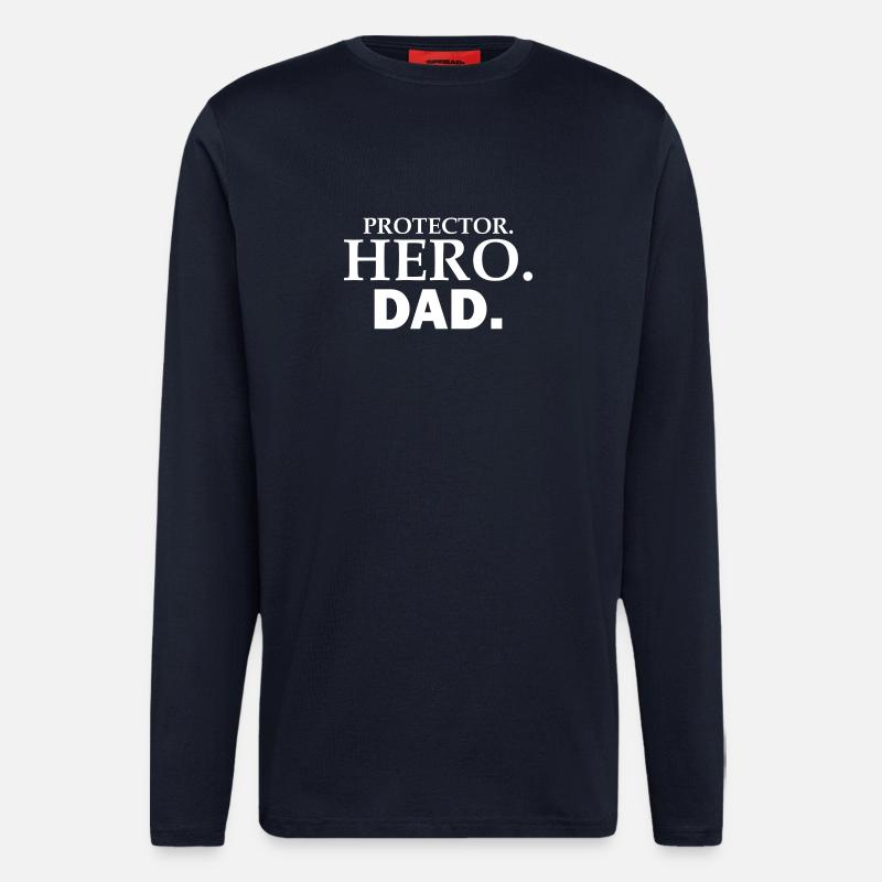 PROTECTOR HERO DAD - Longsleeve - made by SPREAD  - DARK NAVY