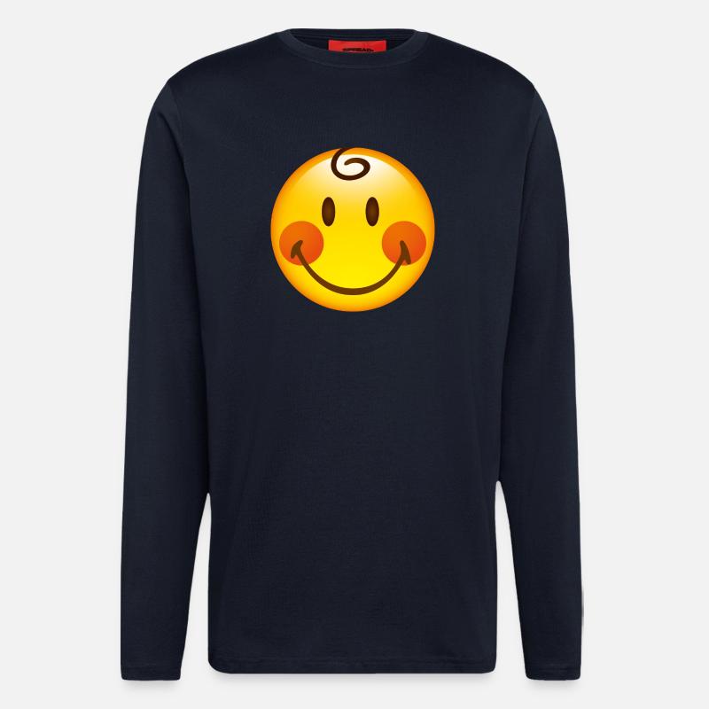 Smiley Cheeky Boy - Langarmshirt - made by SPREAD  - DARK NAVY