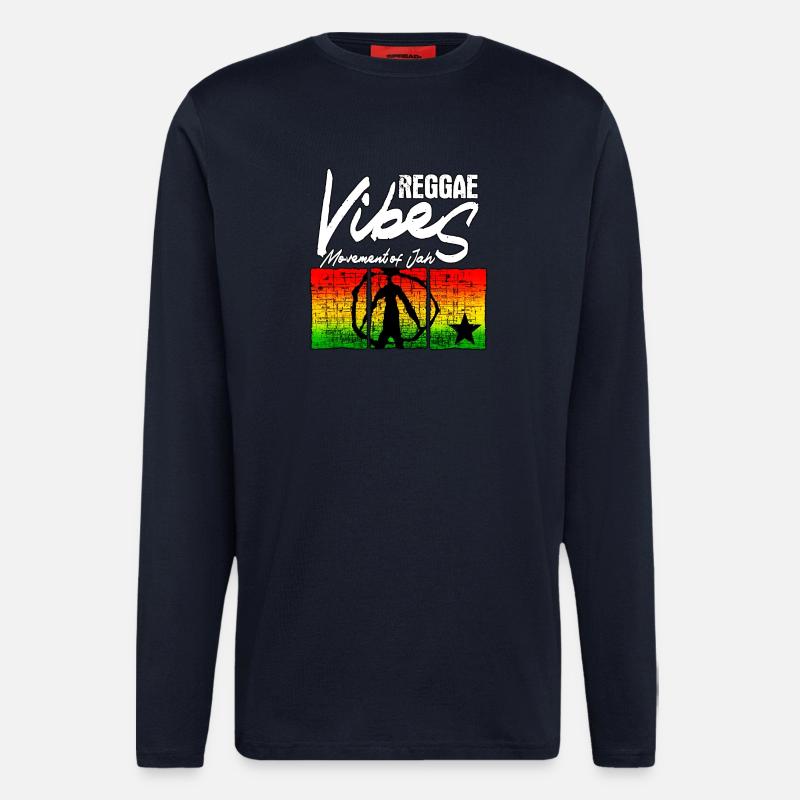 Reggae vibes int. - Langarmshirt - made by SPREAD  - DARK NAVY