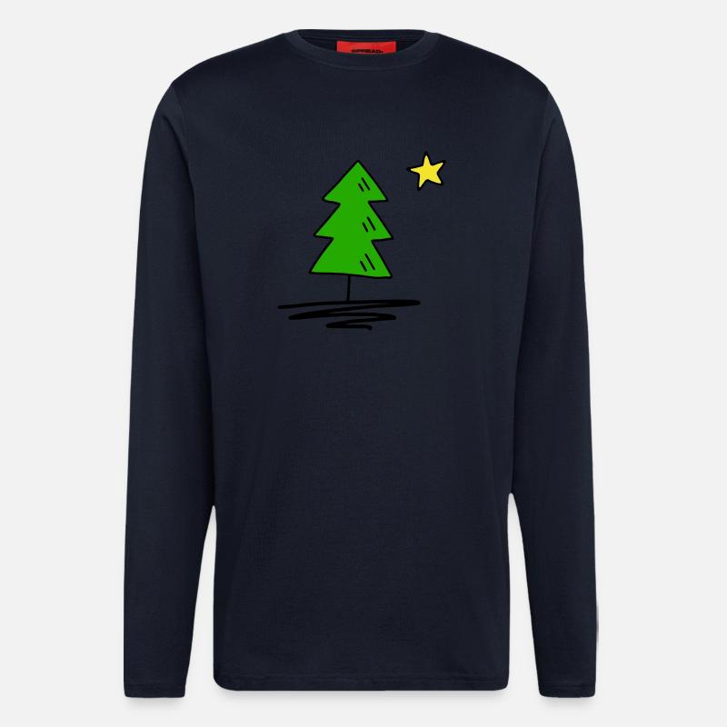 Fir tree - Longsleeve - made by SPREAD  - DARK NAVY