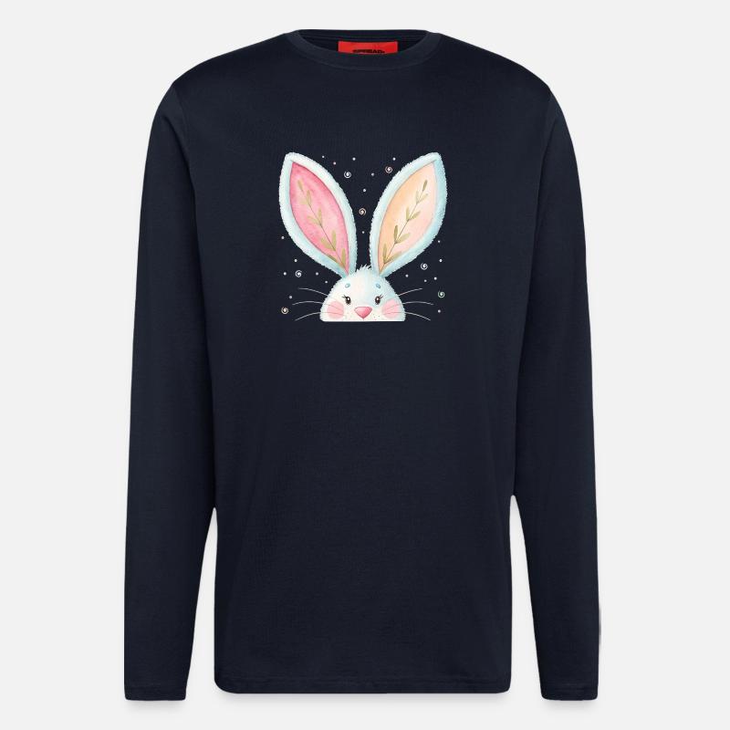 Cute Easter Bunny Ears - Longsleeve - made by SPREAD - DARK NAVY