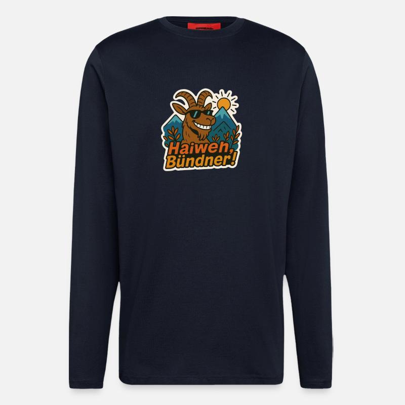 Haiweh Bündner - Langarmshirt - made by SPREAD  - DARK NAVY