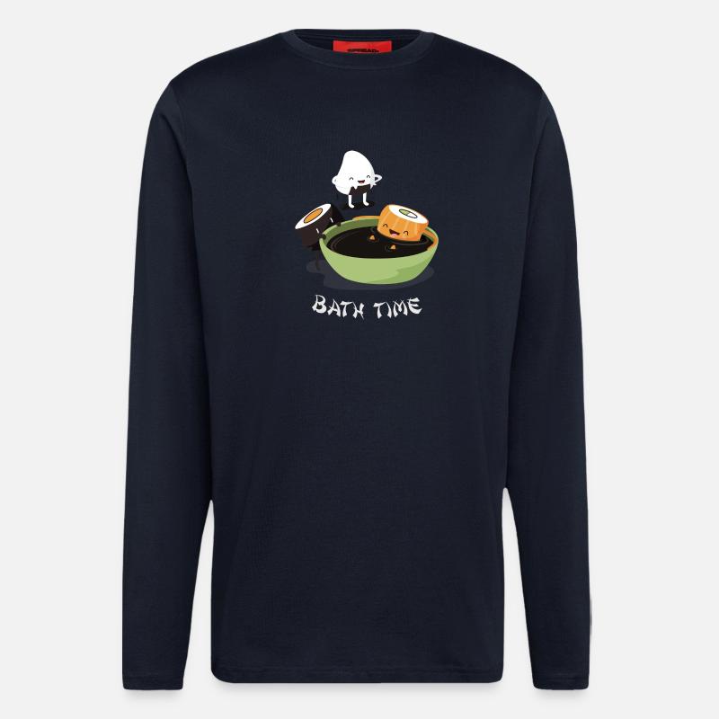 Sushi Bath Time - Langarmshirt - made by SPREAD  - DARK NAVY