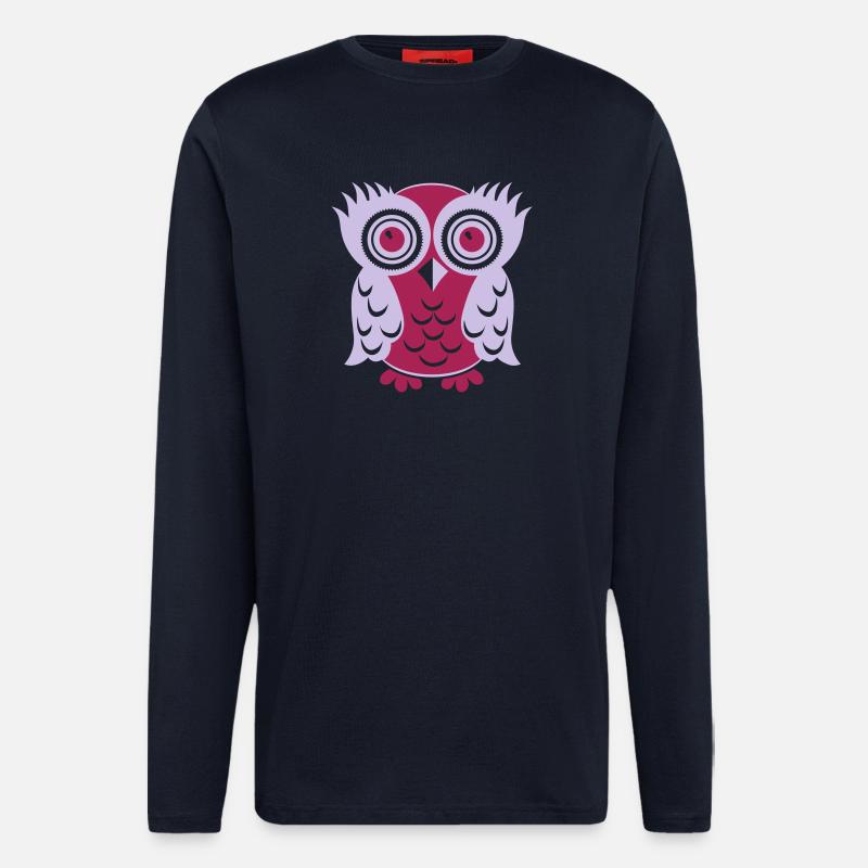 OWL OWL - Longsleeve - made by SPREAD  - DARK NAVY