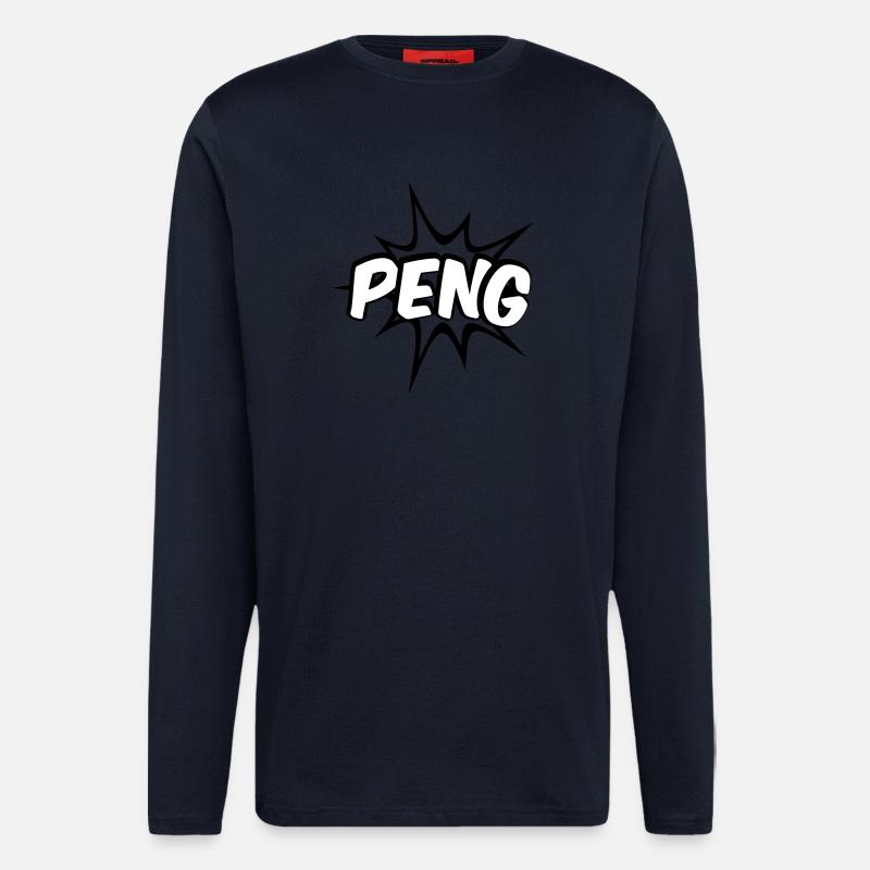 Peng Comic Design - Langarmshirt - made by SPREAD  - DARK NAVY