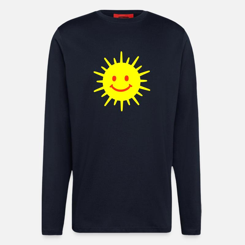 Sonne Lachen Sommer - Langarmshirt - made by SPREAD - DARK NAVY