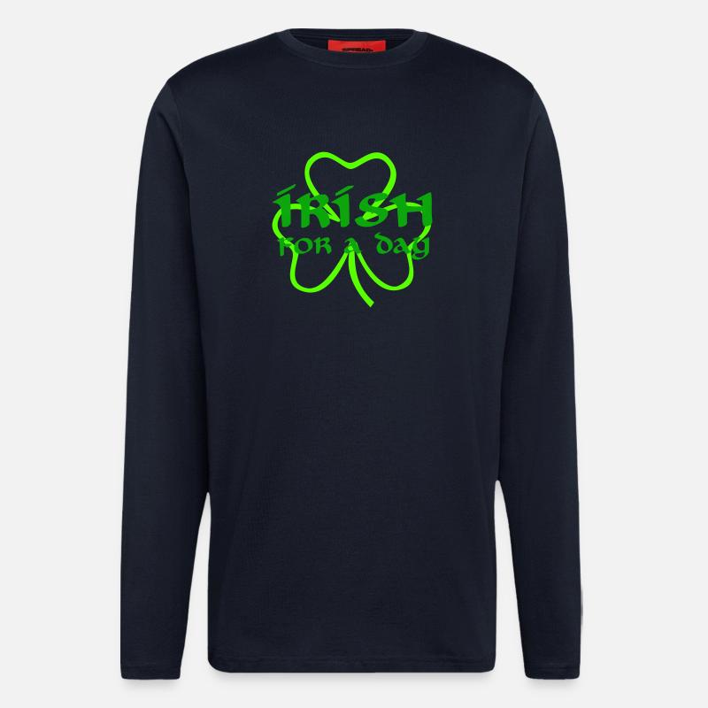 St. Patricks day - Langarmshirt - made by SPREAD - DARK NAVY