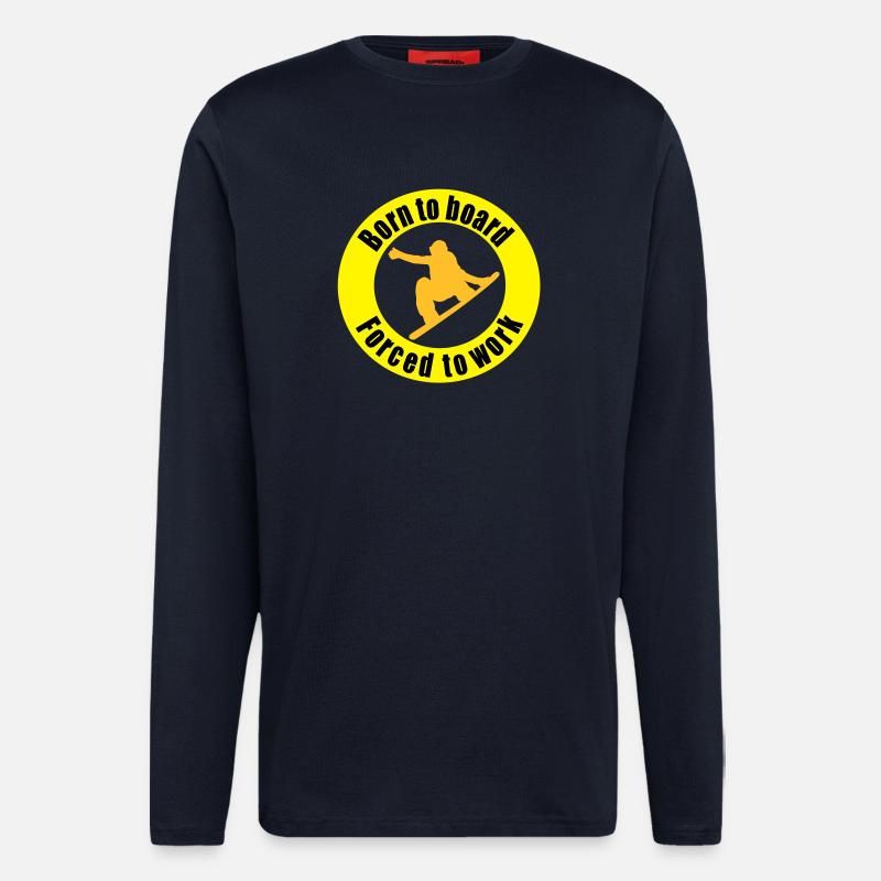 snowboard - Longsleeve - made by SPREAD  - DARK NAVY