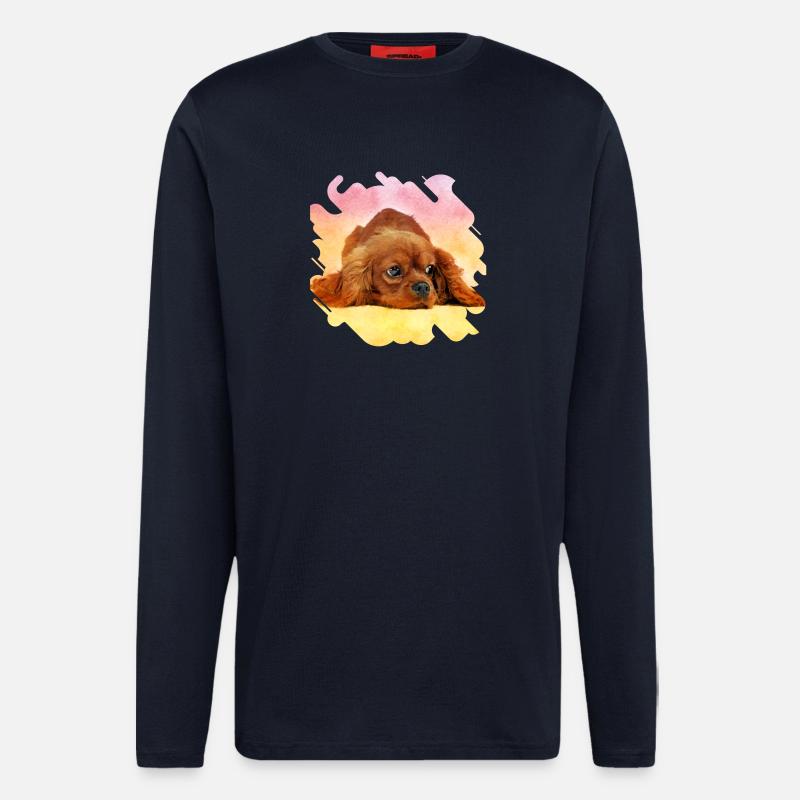Cavalier King Charles Spaniel - Longsleeve - made by SPREAD  - DARK NAVY