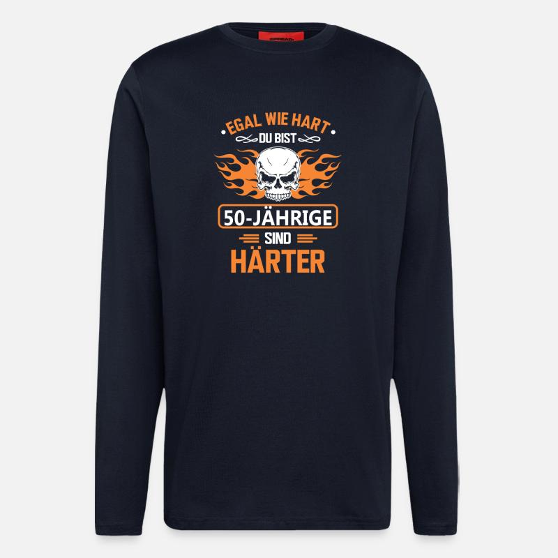 50jaehrige - Langarmshirt - made by SPREAD  - DARK NAVY