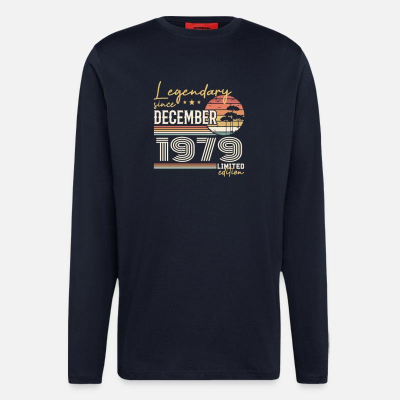 December 1979 46th Anniversary Gift - Longsleeve - made by SPREAD - DARK NAVY
