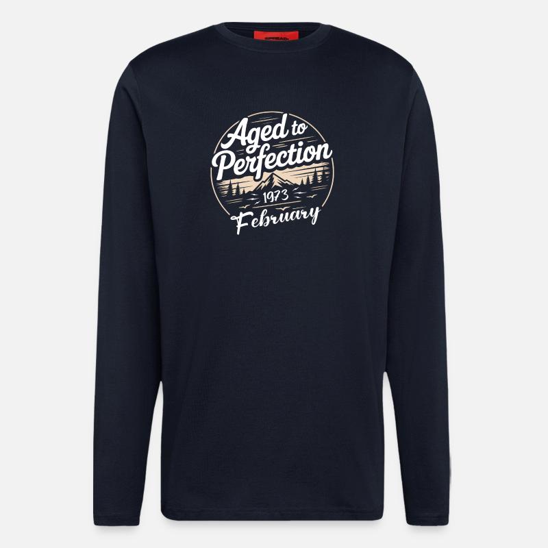 Februar 1973  - Langarmshirt - made by SPREAD  - DARK NAVY