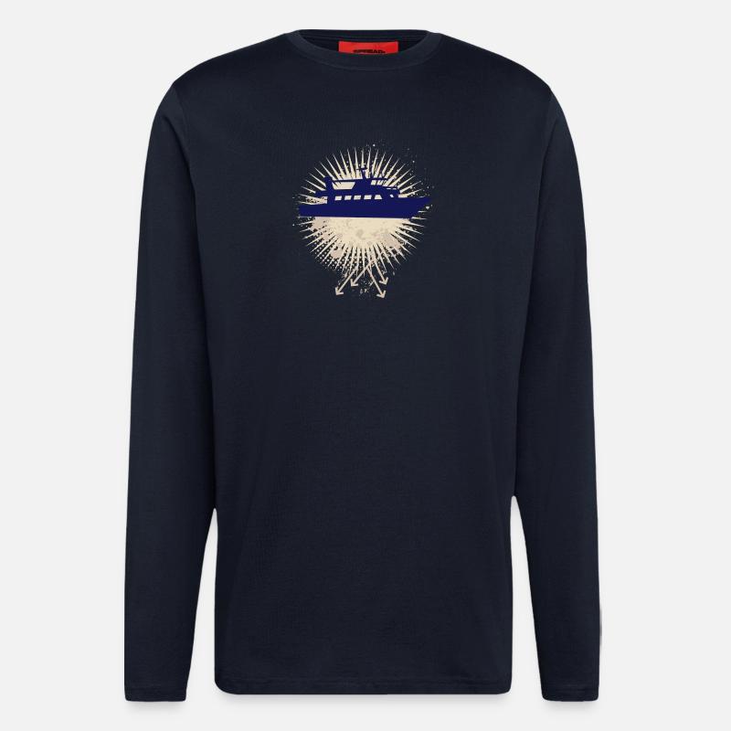 Vector background de - Langarmshirt - made by SPREAD - DARK NAVY