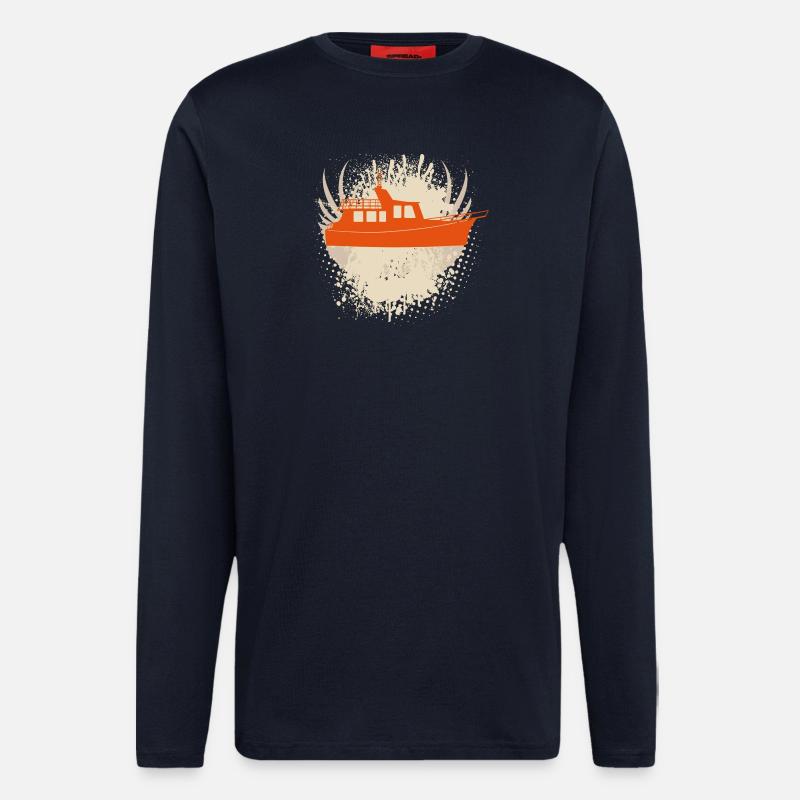 Vector background de - Langarmshirt - made by SPREAD - DARK NAVY
