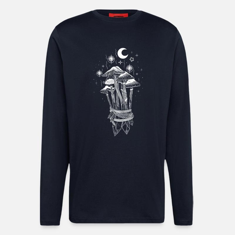 Mushrooms Magic Magic Mushrooms - Longsleeve - made by SPREAD  - DARK NAVY