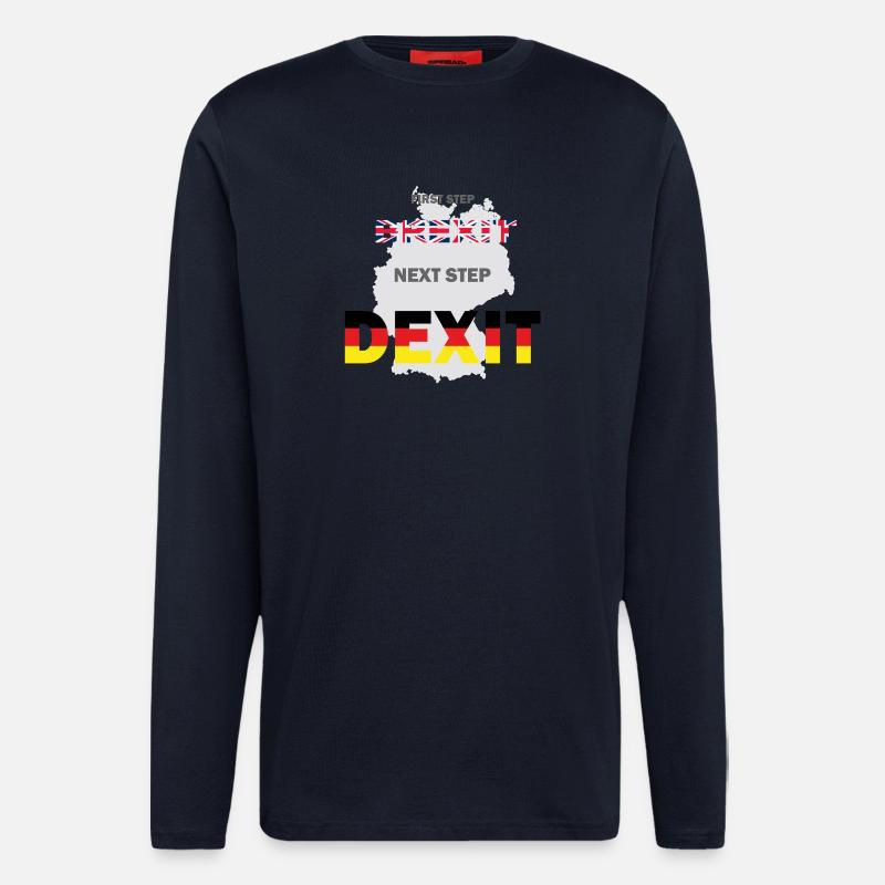 DEXIT - T-Shirt - Langarmshirt - made by SPREAD - DARK NAVY