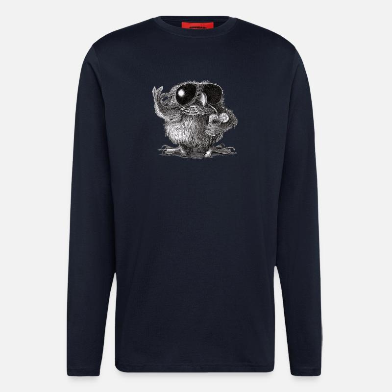 Coole Eule - Langarmshirt - made by SPREAD  - DARK NAVY