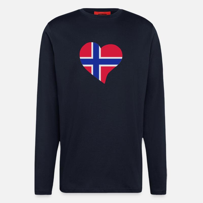 Norwegian Herz - Langarmshirt - made by SPREAD  - DARK NAVY